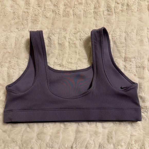 Nike Lavender Ribbed Sports Bra - Picture 3 of 4